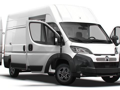 Citroen e Jumper Van L3H3 HQ Interior 2025 3Dモデル