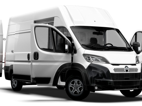Citroen e Jumper Van L3H3 HQ Interior 2025 3Dモデル