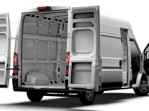Citroen e Jumper Van L3H3 HQ Interior 2025 3Dモデル