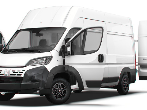 Fiat e Ducato Van L3H3 HQ Interior 2025 3Dモデル