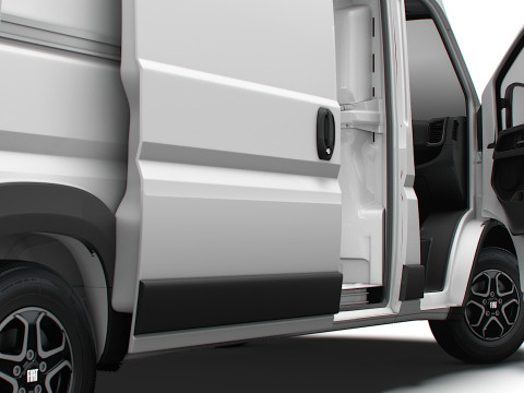 Fiat e Ducato Van L3H3 HQ Interior 2025 3Dモデル