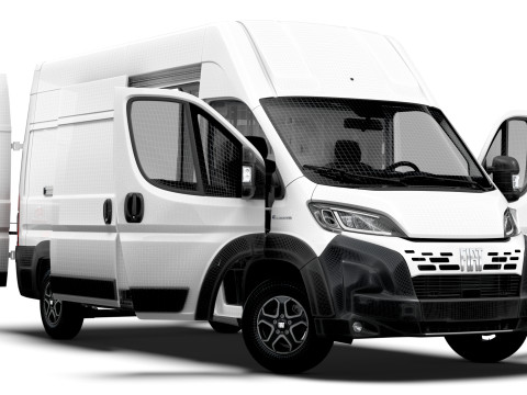 Fiat e Ducato Van L3H3 HQ Interior 2025 3Dモデル