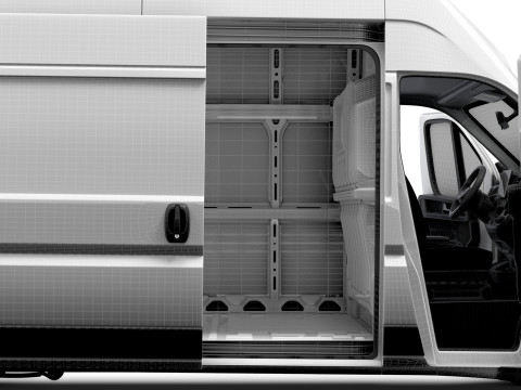 Fiat e Ducato Van L3H3 HQ Interior 2025 3Dモデル