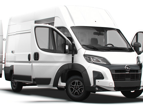 Opel Movano e Van L3H3 HQ Interior 2025 3D Model