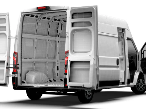 Opel Movano e Van L3H3 HQ Interior 2025 3D Model