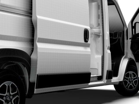 Opel Movano e Van L3H3 HQ Interior 2025 3D Model