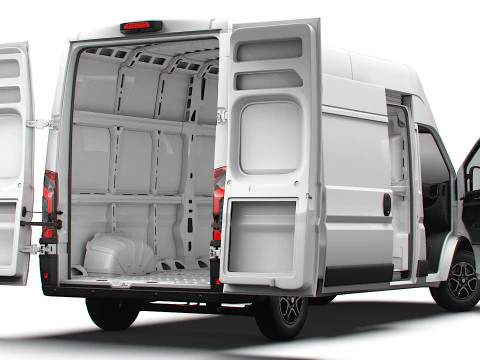Peugeot e Boxer Van L3H3 HQ Interior 2025 3D Model
