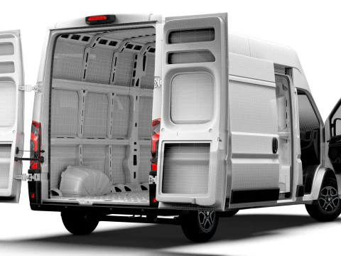 Peugeot e Boxer Van L3H3 HQ Interior 2025 3D Model