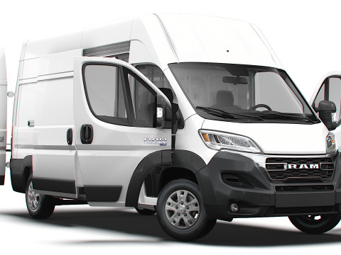 RAM Promaster e Van L3H3 HQ Interior 2025 3Dモデル