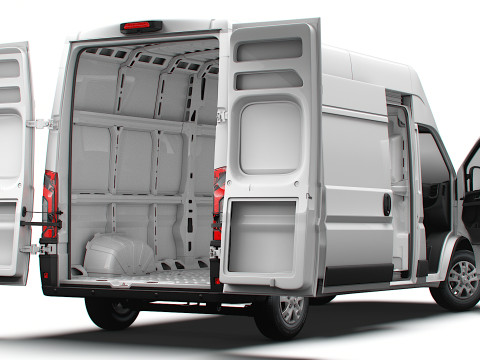 RAM Promaster e Van L3H3 HQ Interior 2025 3D मॉडल