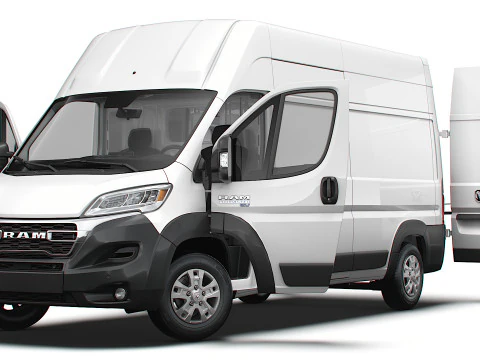 RAM Promaster e Van L3H3 HQ Interior 2025 3D Model