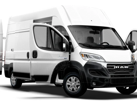 RAM Promaster e Van L3H3 HQ Interior 2025 3D Model