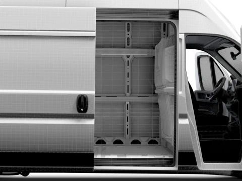 RAM Promaster e Van L3H3 HQ Interior 2025 3D Model