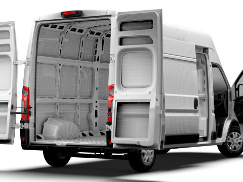 RAM Promaster e Van L3H3 HQ Interior 2025 3D मॉडल