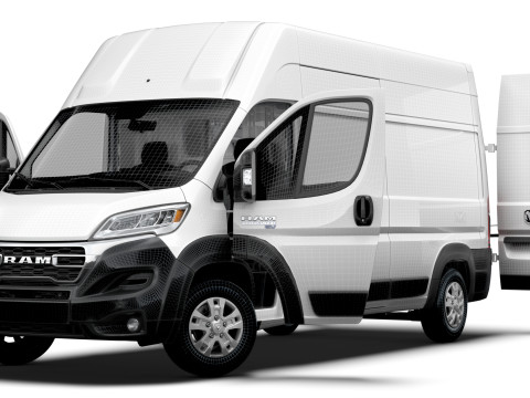 RAM Promaster e Van L3H3 HQ Interior 2025 3D मॉडल