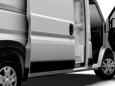 RAM Promaster e Van L3H3 HQ Interior 2025 3D मॉडल
