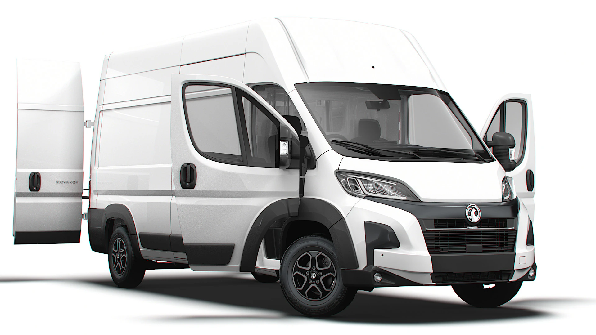 Vauxhall Movano e Van L3H3 HQ Interior 2025 3D Model .c4d .max .obj .3ds .fbx .stl .blend