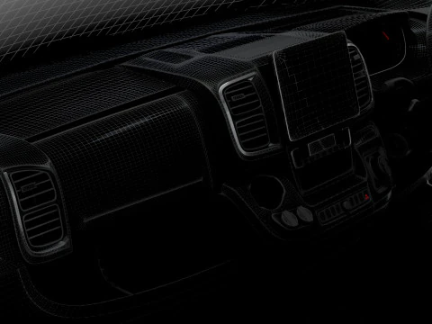 Vauxhall Movano e Van L3H3 HQ Interior 2025 3D Model