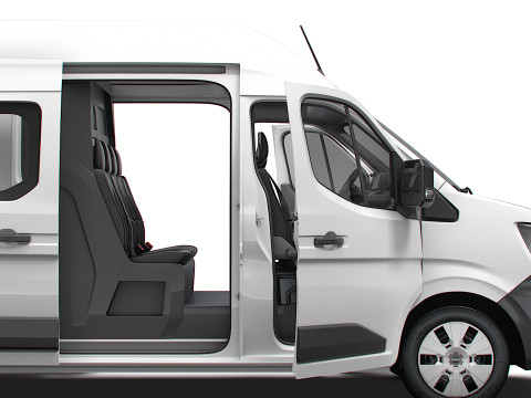 Nissan Interstar L4H3 CrewCab Van HQ Interior 2024 3Dモデル
