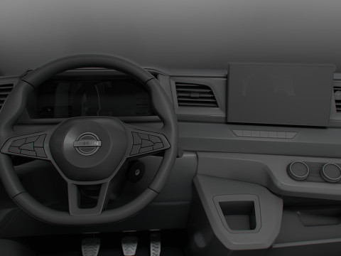 Nissan Interstar L4H3 CrewCab Van HQ Interior 2024 3Dモデル