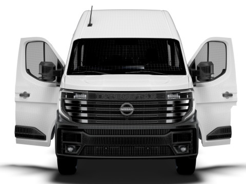 Nissan Interstar L4H3 CrewCab Van HQ Interior 2024 3Dモデル