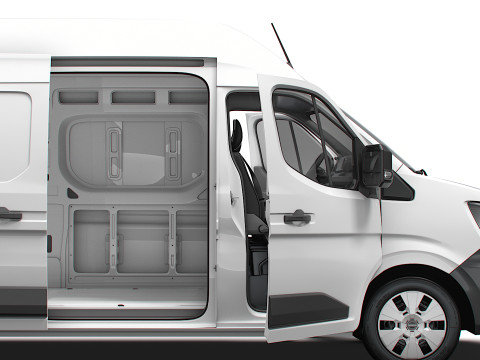 Nissan Interstar L4H3 Van HQ Interior 2024 3Dモデル