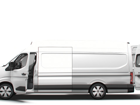 Nissan Interstar L4H3 Van HQ Interior 2024 3Dモデル