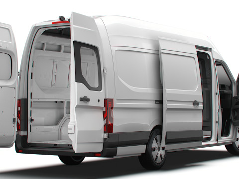 Nissan Interstar L4H3 Van HQ Interior 2024 3Dモデル