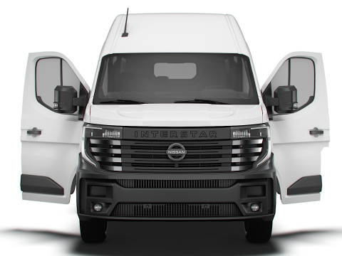 Nissan Interstar L4H3 Van HQ Interior 2024 3Dモデル