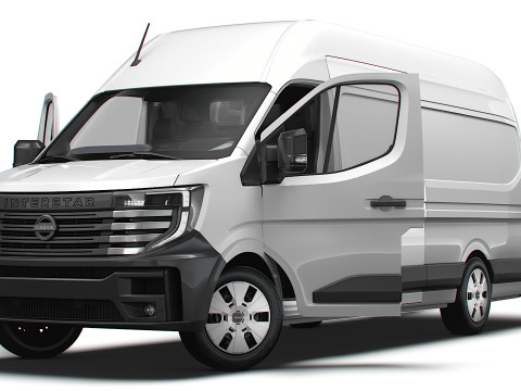 Nissan Interstar L4H3 Van HQ Interior 2024 3Dモデル