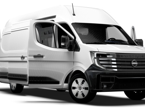 Nissan Interstar L4H3 Van HQ Interior 2024 3Dモデル