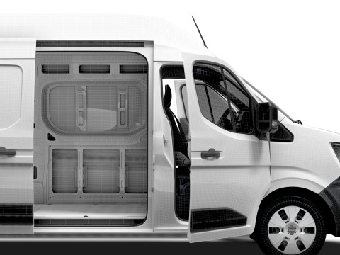 Nissan Interstar L4H3 Van HQ Interior 2024 3Dモデル