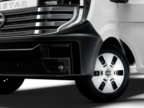Nissan Interstar L4H3 Van HQ Interior 2024 3Dモデル