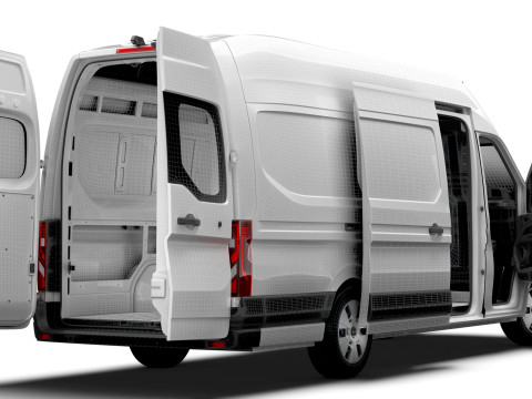 Nissan Interstar L4H3 Van HQ Interior 2024 3Dモデル