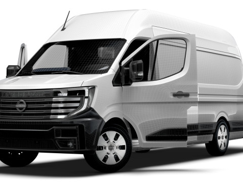 Nissan Interstar L4H3 Van HQ Interior 2024 3Dモデル