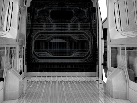 Nissan Interstar L4H3 Van HQ Interior 2024 3D Model