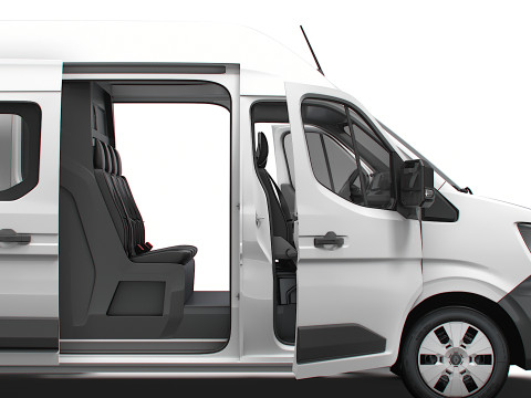Renault Master L4H3 CrewCab Van HQ Interior 2024 3Dモデル