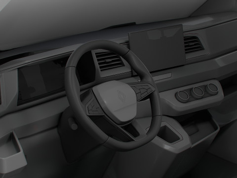Renault Master L4H3 CrewCab Van HQ Interior 2024 3Dモデル
