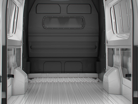 Renault Master L4H3 CrewCab Van HQ Interior 2024 3Dモデル