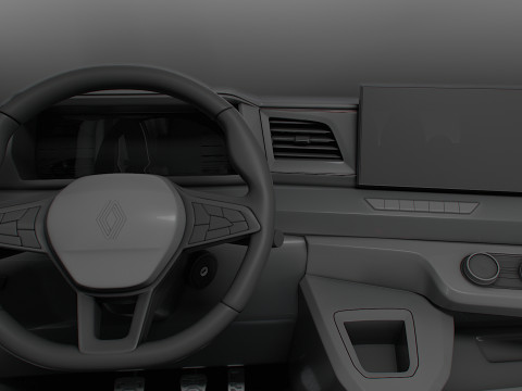 Renault Master L4H3 CrewCab Van HQ Interior 2024 3Dモデル