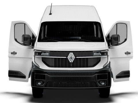 Renault Master L4H3 CrewCab Van HQ Interior 2024 3Dモデル