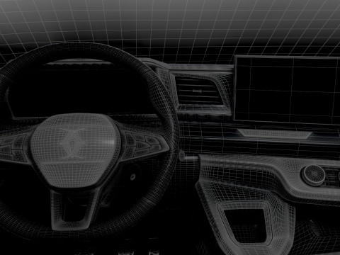 Renault Master L4H3 CrewCab Van HQ Interior 2024 3Dモデル