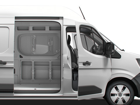 Renault Master L4H3 Van HQ Interior 2024 Model 3D