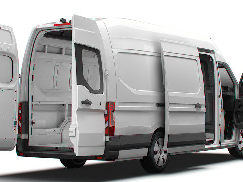 Renault Master L4H3 Van HQ Interior 2024 Model 3D