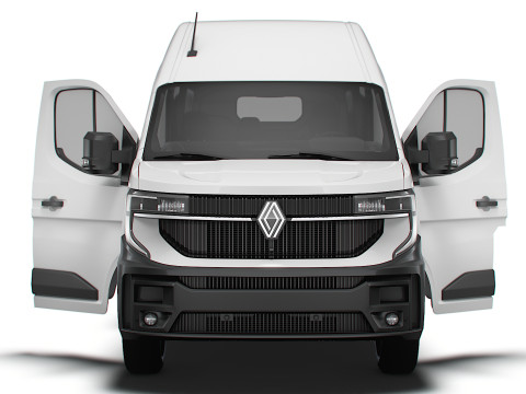 Renault Master L4H3 Van HQ Interior 2024 Model 3D