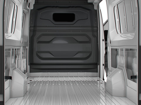 Renault Master L4H3 Van HQ Interior 2024 Model 3D