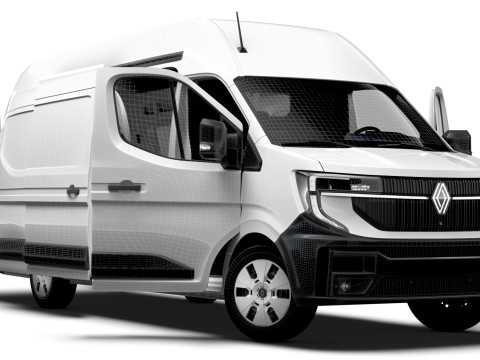 Renault Master L4H3 Van HQ Interior 2024 Model 3D