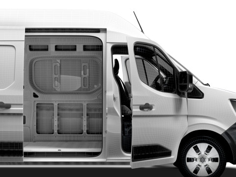 Renault Master L4H3 Van HQ Interior 2024 Model 3D