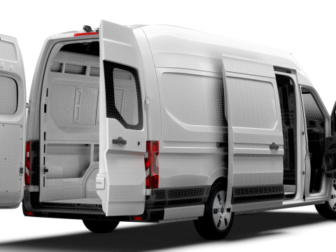 Renault Master L4H3 Van HQ Interior 2024 Model 3D