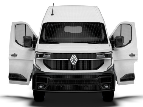 Renault Master L4H3 Van HQ Interior 2024 Model 3D